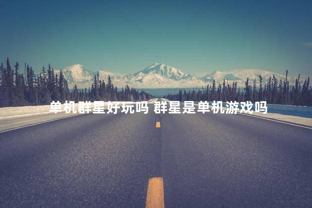 单机群星好玩吗 群星是单机游戏吗